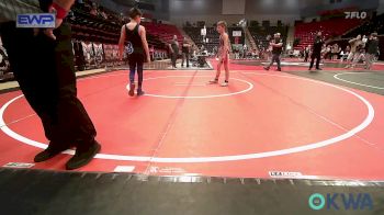 90 lbs 3rd Place - Rhett Powers, Tiger Trained Wrestling vs Kiowa Andrews, Berryhill Wrestling Club