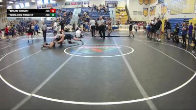175 lbs Cons. Round 4 - Brian Wright, Camden County Outsiders vs Sheldon Fouche, Palm Harbor University
