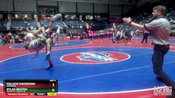 2A-113 lbs Quarterfinal - Malachi Macedonio, Rockmart vs Rylan Benton, Brantley County HS