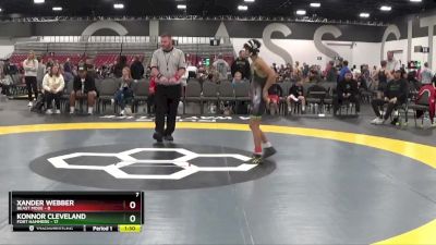 85 lbs Quarterfinals (8 Team) - Xander Webber, Beast Mode vs Konnor Cleveland, Fort Hammers