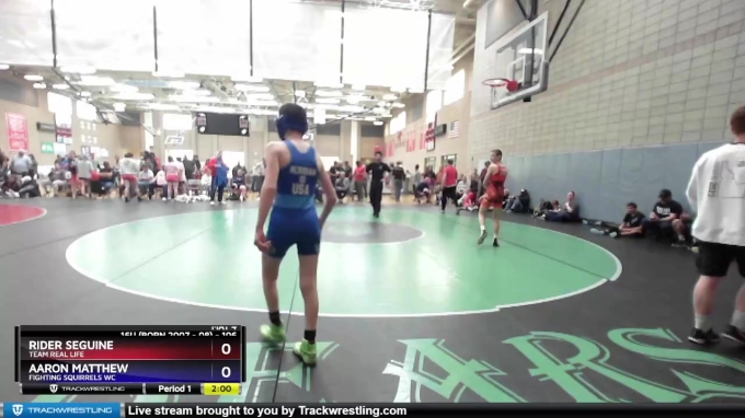 106 lbs Round 2 - Rider Seguine, Team Real Life vs Aaron Matthew ...