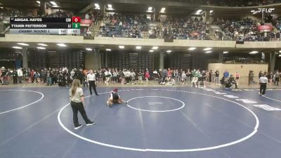 155 lbs Champ. Round 1 - Abigail Hayes, Edwardsville vs Tyanin Patterson, Decatur (Eisenhower)