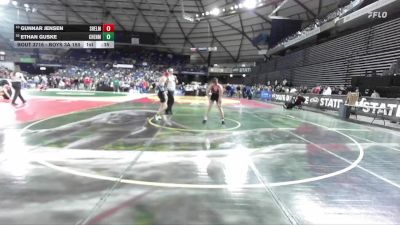 Boys 3A 150 lbs Cons. Round 4 - Ethan Guske, Cheney vs Gunnar Jensen, Shelton