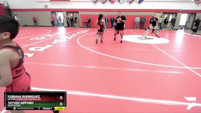 119-125 lbs Round 1 - Yuriana Rodriguez, Victory Wrestling-Central WA vs Tayven Gifford, Unattached