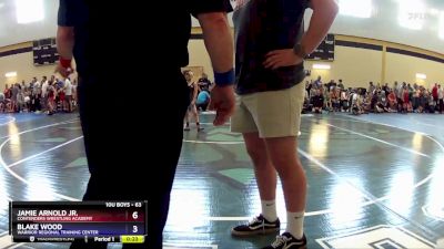 63 lbs Quarterfinal - Jamie Arnold Jr., Contenders Wrestling Academy vs Blake Wood, Warrior Regional Training Center