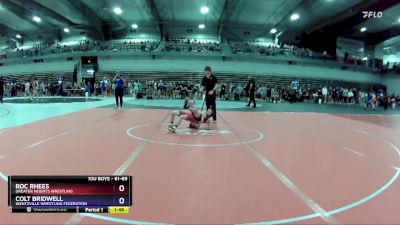 61-69 lbs Round 3 - Roc Rhees, Greater Heights Wrestling vs Colt Bridwell, Wentzville Wrestling Federation