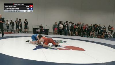 80 kg Cons. Rd Of 64 - Lucius Hayden, Bay Area Dragons Wrestling Center vs Landon Lockhart, West Grand Wrestling