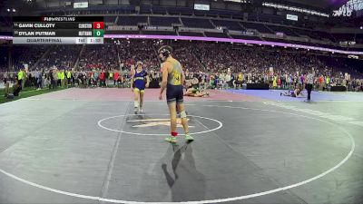 D1-113 lbs Quarterfinal - Dylan Putman, Mattawan HS vs Gavin Culloty, Clarkston HS