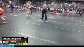 138 lbs Champ. Round 1 - Apollonia (Apple) Middleton, Team Colorado vs Breanna Clanton, Team Utah