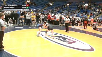 155 lbs Semifinal - Allison Garbacz, South Elgin vs Taylor Owens, Fithian (Oakwood)