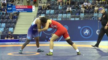 65 kg 1/4 Final - Nazgul Sarybekova, Kyrgyzstan vs Varsha Varsha, India