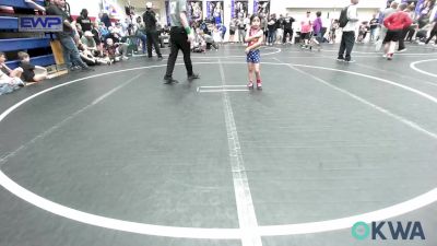 46 lbs Round Of 32 - Liliana Villavicencio, ARDMORE TAKEDOWN CLUB vs Michael Fabela, Chickasha Youth Wrestling