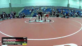 90 lbs Round 2 (6 Team) - Owen Pennington, Center Grove Wrestling Club vs Lucas Millspaugh, Bloomington South Wrestling Club