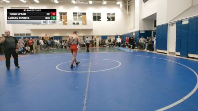 138 lbs Champ. Round 3 - Cole Speer, Brecksville vs Landan Riddell, Immaculata
