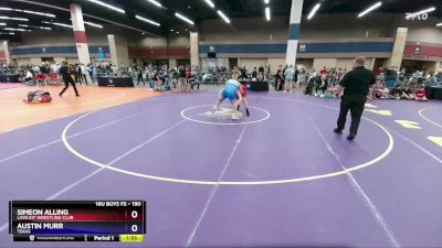 190 lbs Cons. Round 2 - Simeon Alling, Lovejoy Wrestling Club vs Austin Murr, Texas