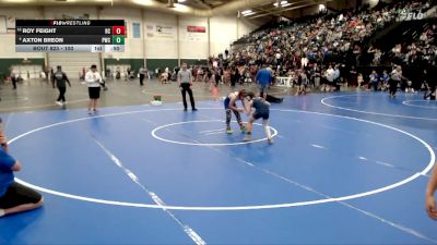100 lbs Quarterfinal - Roy Feight, Republic County vs Axton Breon, Phillipsburg Wrestling Club