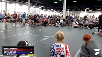 50 lbs Round 2 (6 Team) - Sophia Cordoba, Cordoba Trained vs Sophia Schulz, U2 Upstate Uprising