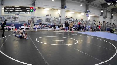 132 lbs Semifinal - Nathaniel Torres, Round Rock High School Wrestling vs Maximus Lupardus, All American Wrestling Club