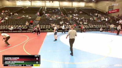 193 lbs Cons. Round 4 - Jacob Quebodeaux, Corner Canyon vs Austin Casper, Layton High School