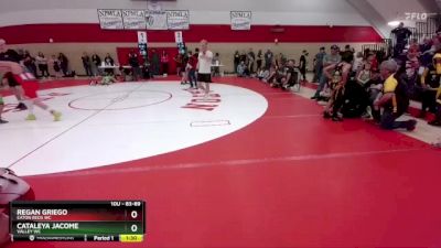 83-89 lbs Round 4 - Regan Griego, Eaton Reds WC vs Cataleya Jacome, Valley WC