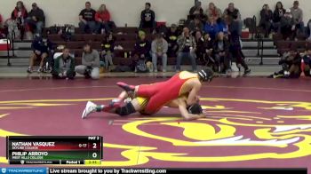 149 lbs Champ. Round 1 - Nathan Vasquez, Skyline College vs Philip Arroyo, West Hills College