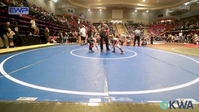 64 lbs Consi Of 4 - Hayden Williams, Locust Grove Youth Wrestling vs Hailen Hiner, Pawnee Peewee Wrestling