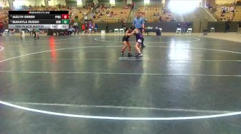 50 lbs 3rd Place Match - Jazlyn Green, Pigeon Forge Wrestling Club vs MaKayla Russo, Nashville Catholic Wrestling