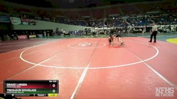 5A-120 lbs Champ. Round 1 - Treshaun Douglass, Hood River Valley vs Drake Larsen, Mountain View