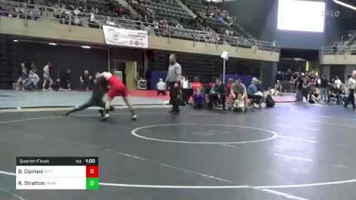 142 lbs Quarterfinal - Brad Cipriani, Pittsburgh, PA vs Rashad Stratton, Frankford, DE