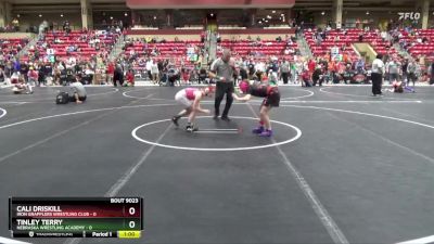 95 lbs Round 2 - Cali Driskill, Iron Grapplers Wrestling Club vs Tinley Terry, Nebraska Wrestling Academy