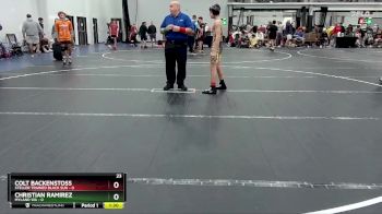 98 lbs Round 6 (8 Team) - Colt Backenstoss, Steller Trained Black Sun vs Christian Ramirez, Myland WA