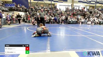 52 lbs Quarterfinal - Myles Gibson, Standfast vs Case Mccabe, Cowboy Wrestling Club