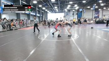95 lbs Rr Rnd 2 - Mason Hartrum, FORGE M/S vs Xzavier Raycroft, Ragin Raisins Catawba MS