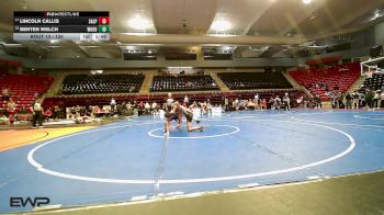 126 lbs Champ. Round 1 - Lincoln Callis, SAND SPRINGS vs Benten Welch, WOODLAND