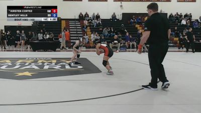 103 lbs Cons. Round 2 - Bentley Hills, Upper Iowa vs Kirsten Cortez, Carthage College