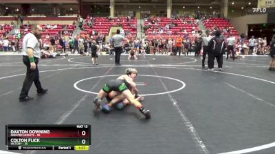 115 lbs Round 3 (6 Team) - Daxton Downing, Greater Heights vs Colton Flick, Victory