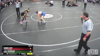 4A 120 lbs Cons. Semi - Levi Wheeler, North Myrtle Beach vs Corey Dye, Northwestern