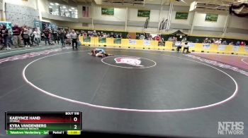 106 lbs Round 1 - Kyra Vandenberg, Belle Fourche Broncs vs Kaidynce Hand, Sturgis