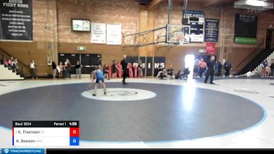 67 lbs Round 1 - Kase Thomsen, Fighting Squirrels vs Asher Beeson, Middleton Wrestling Club