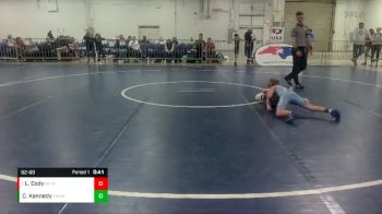 62-69 lbs Round 2 - Landon Cody, Madison Youth Wrestling vs Carson Kennedy, Tar Heel Kids Wrestling Club
