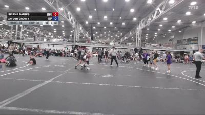 110 lbs Round 5 (6 Team) - Selena Batres, South Side WC vs Jayden Crotty, Ground Up USA