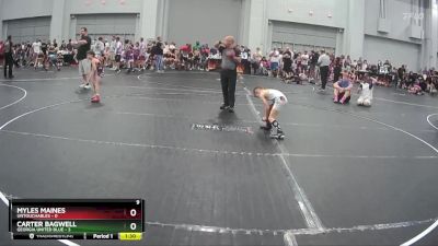 57 lbs Finals (2 Team) - Myles Maines, Untouchables vs Carter Bagwell, Georgia United Blue