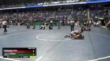 4 lbs Quarterfinal - Sam Cowher, Cox Mill vs Kahmari Cook, Mallard Creek