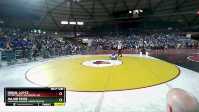 105 lbs Cons. Round 2 - Isreal Lopez, Victory Wrestling-Central WA vs Major Moss, Takedown Express Wrestling Club