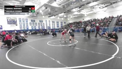 110 lbs Champ. Round 1 - Rochelle Coomes, Cerritos vs Kendall Martinez, Redondo Union