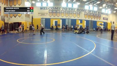 157 Blue Quarterfinal - Grayson Booth, Camden vs Tyler Gray, Wellington Community Hs