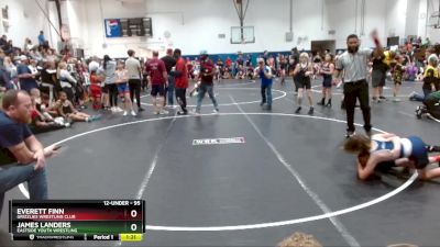 95 lbs Quarterfinal - Everett Finn, Grizzlies Wrestling Club vs James Landers, Eastside Youth Wrestling