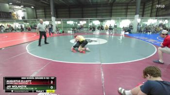 157 lbs 1st Place Match - Jay Wolanzyk, Williamsburg Wrestling Club vs Augustus Elliott, Raleigh Area Wrestling