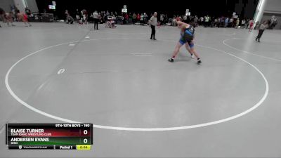 190 lbs Cons. Semi - Andersen Evans, Ohio vs Blaise Turner, Team Idaho Wrestling Club