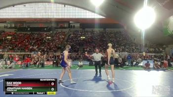 3A 170 lbs Quarterfinal - Dax Wood, Sugar-Salem vs Jonathan Hansen, Timberlake